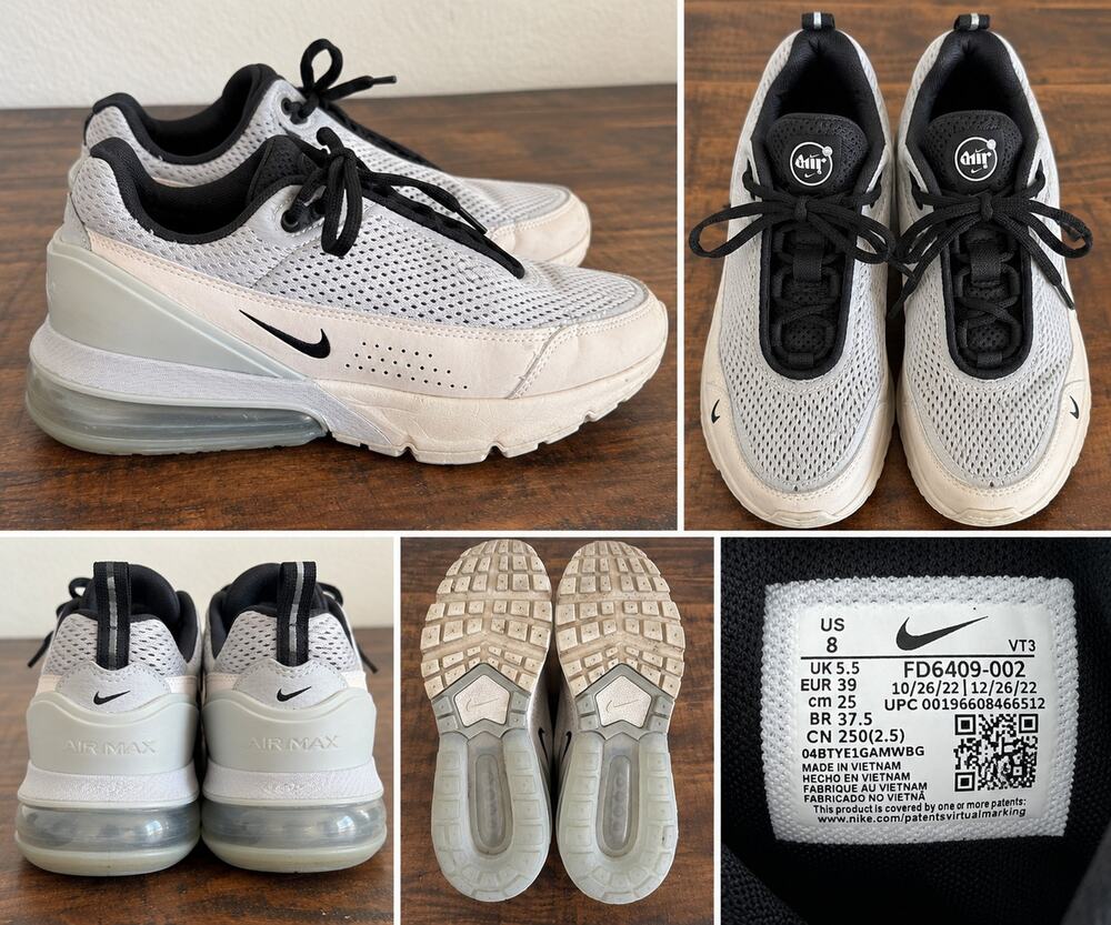 Air Max Pulse Women’s Size 8 Gray Black Sneakers FD6409-002